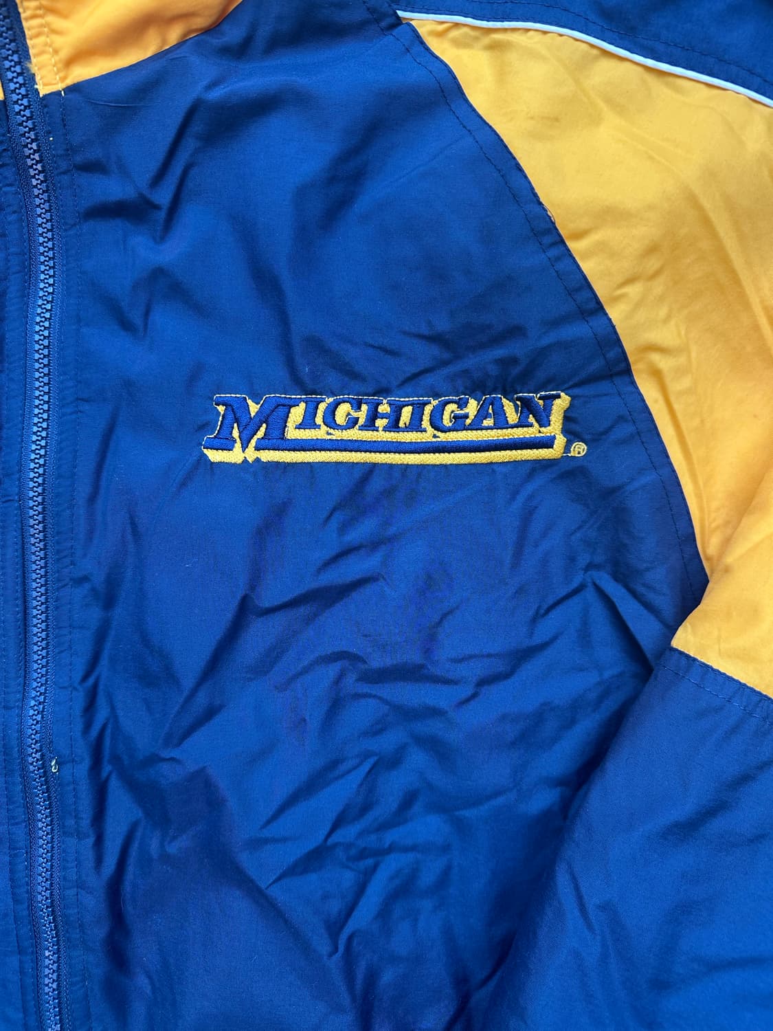 빈티지 00s 퍼스트 다운 미시건 올드스쿨 자켓  상품이미지2