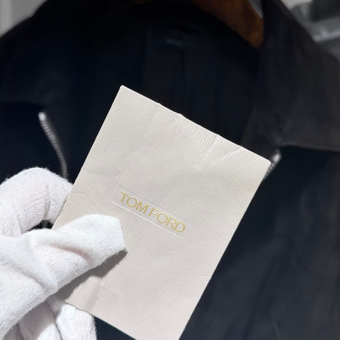 (A/56) / 톰포드 스웨이드 트러커 블루종 자켓 상품이미지9