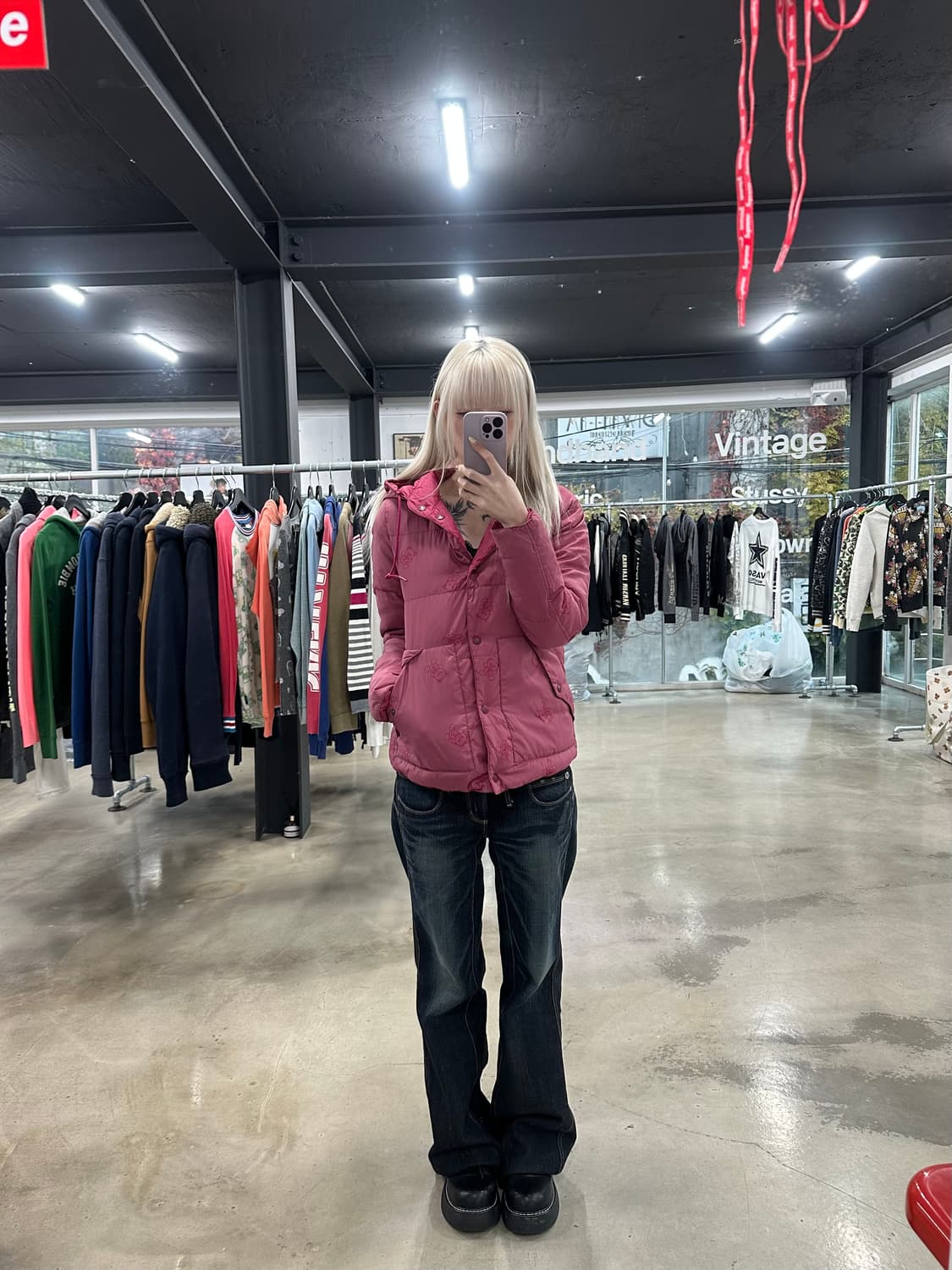 히스테릭글래머 퍽베어 리버시블 패딩 상품이미지2