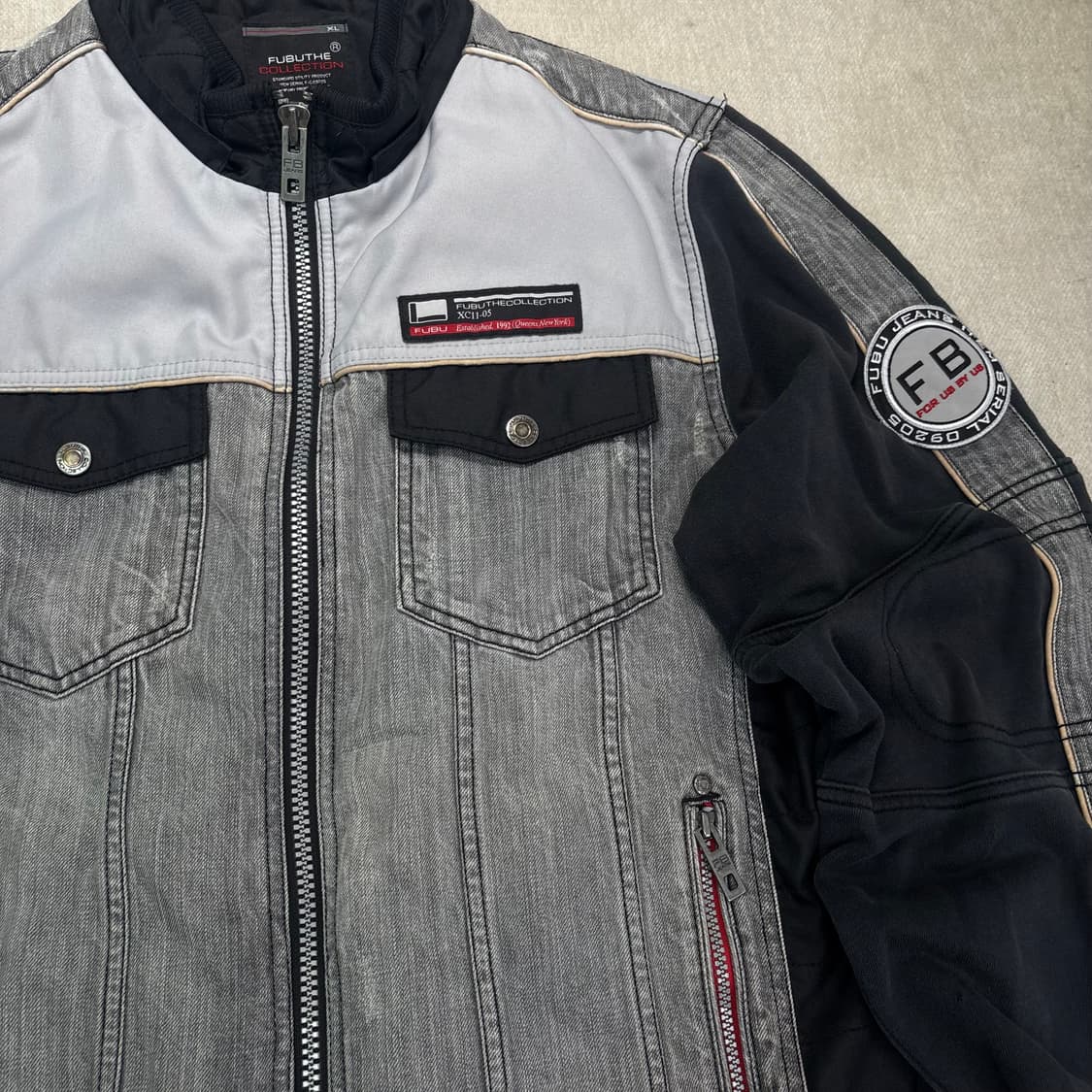 100 FUBU 후부 레이싱 데님 자켓 상품이미지3