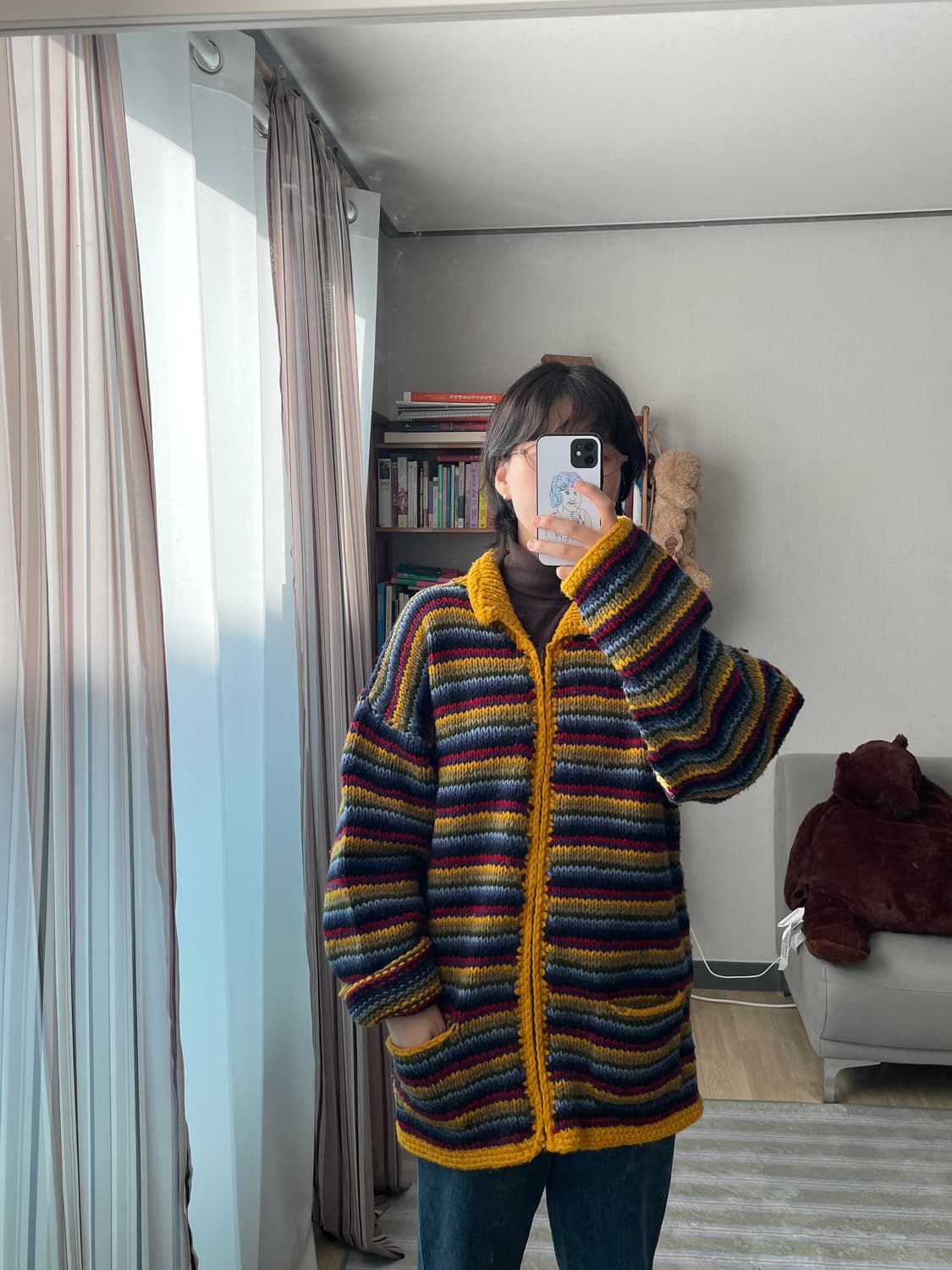 ARTESANIA 에스닉 핸드메이드 니트 가디건 상품이미지2