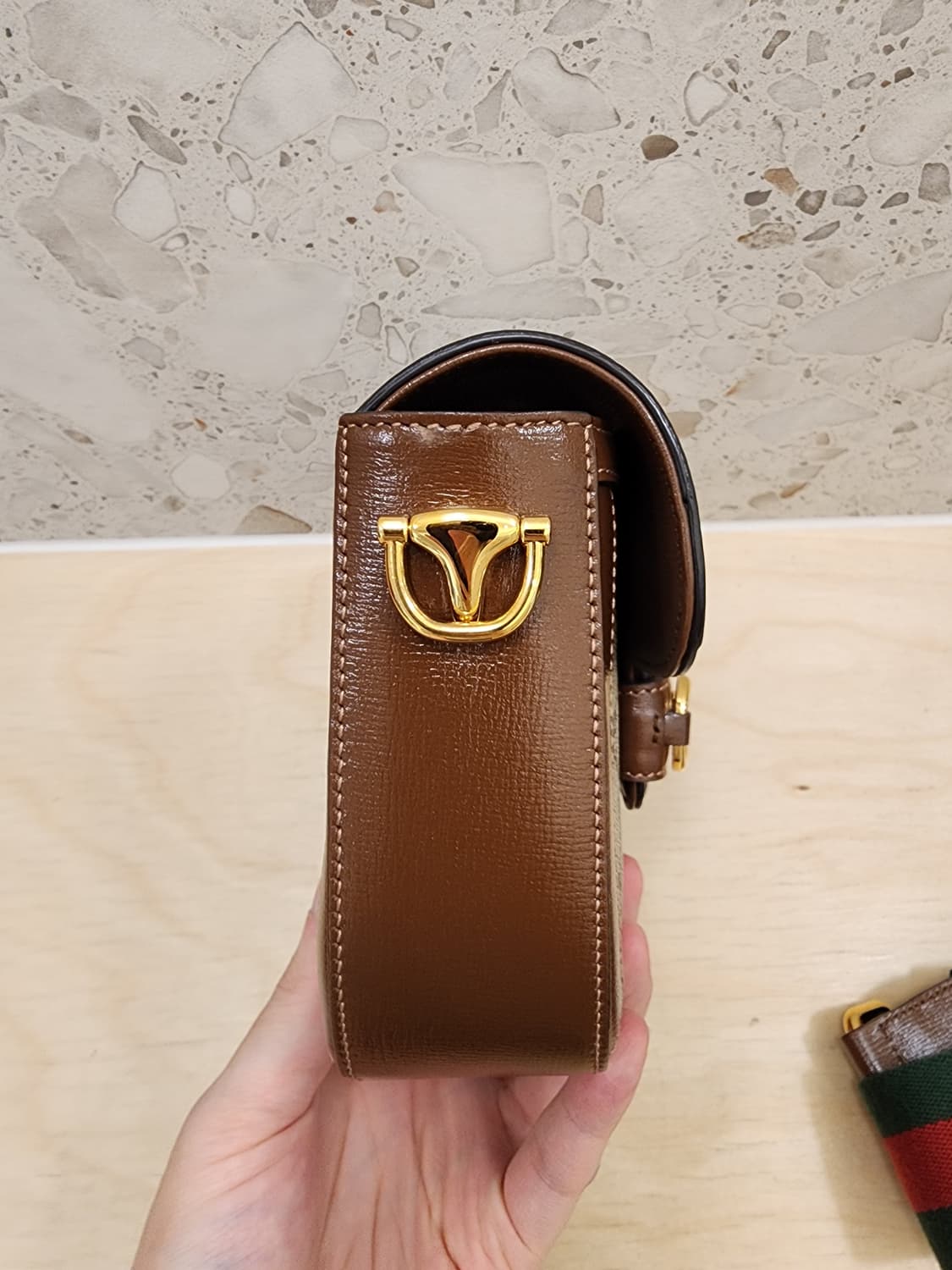 구찌 658574 1955 홀스빗 미니 크로스백 브라운 상품이미지3