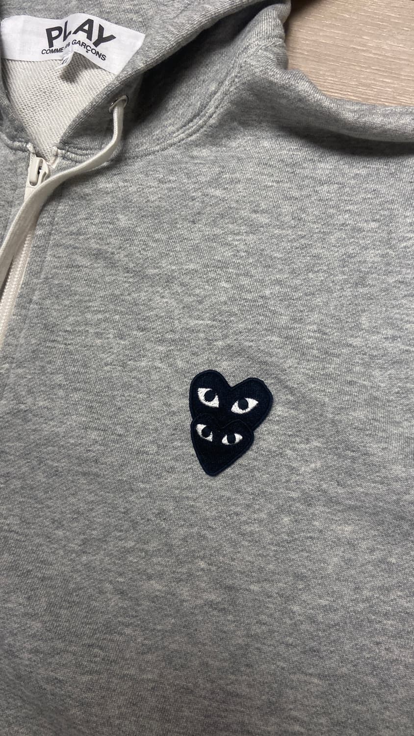 꼼데가르송 후드집업 실착2회 상품이미지2