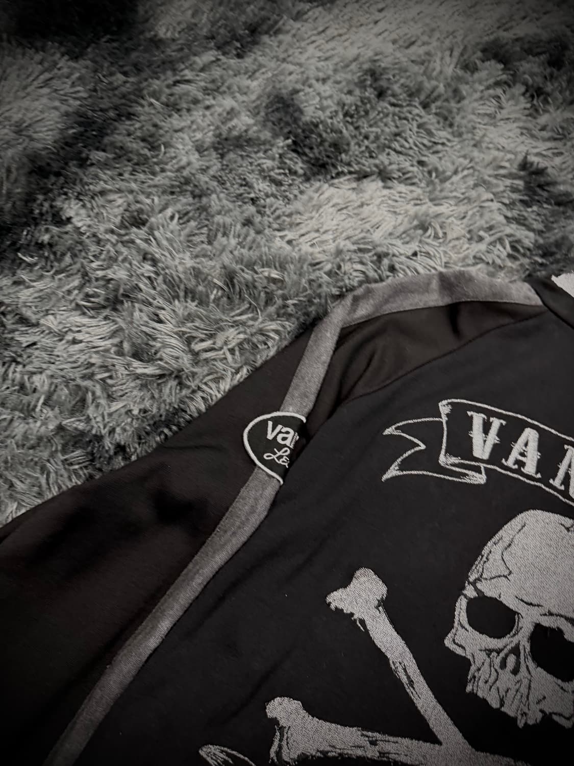 Vanson 실버 스컬 블랙 트랙져지 상품이미지8