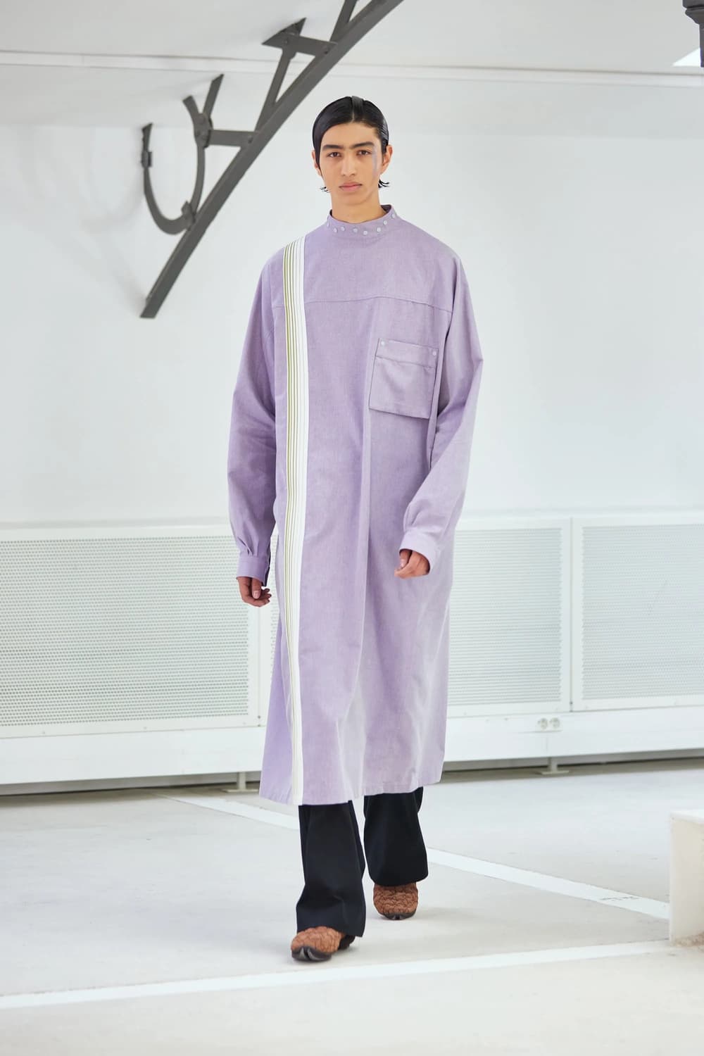 키코 코스타디노브 INEX 스냅 롱 셔츠 바이올렛 상품이미지1