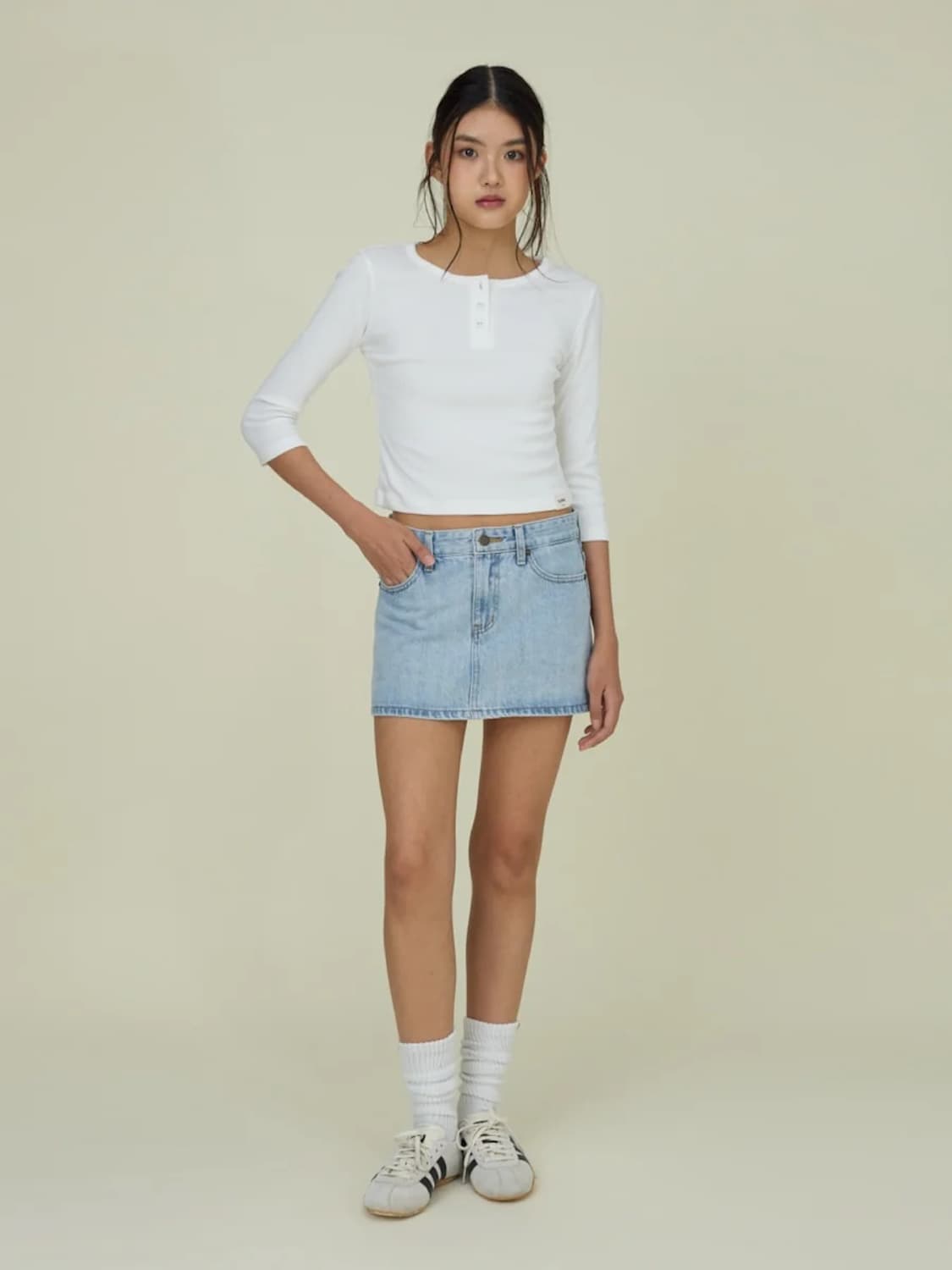 글로니 더 벨라 데님 스커트 상품이미지3