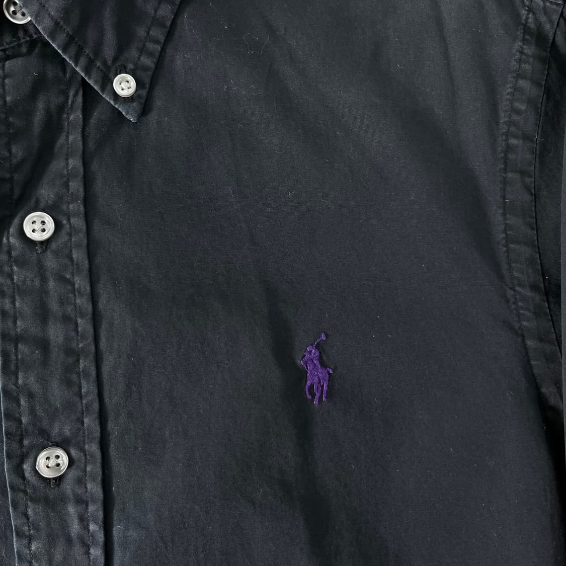 95 폴로랄프로렌 블랙 코튼 셔츠 상품이미지3