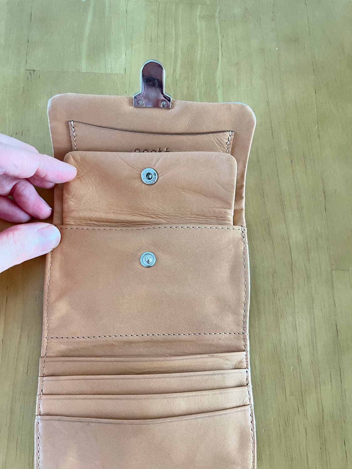 파리에서 구입한 지갑 acote 실버 천연가죽 상품이미지7