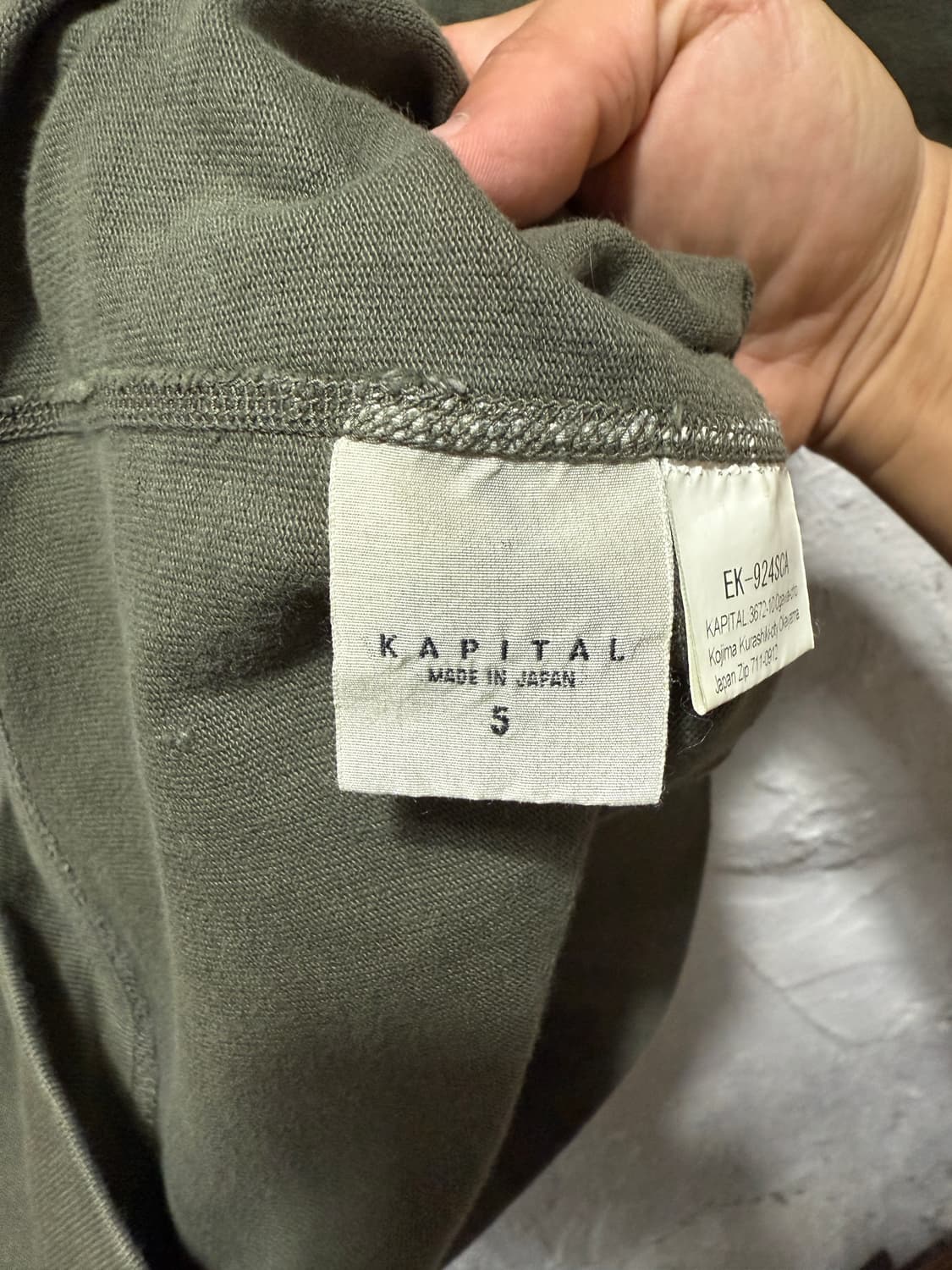 KAPITAL 캐피탈 밀리터리 숏슬리브 티셔츠 반팔티 아메리칸 캐주얼 상품이미지9