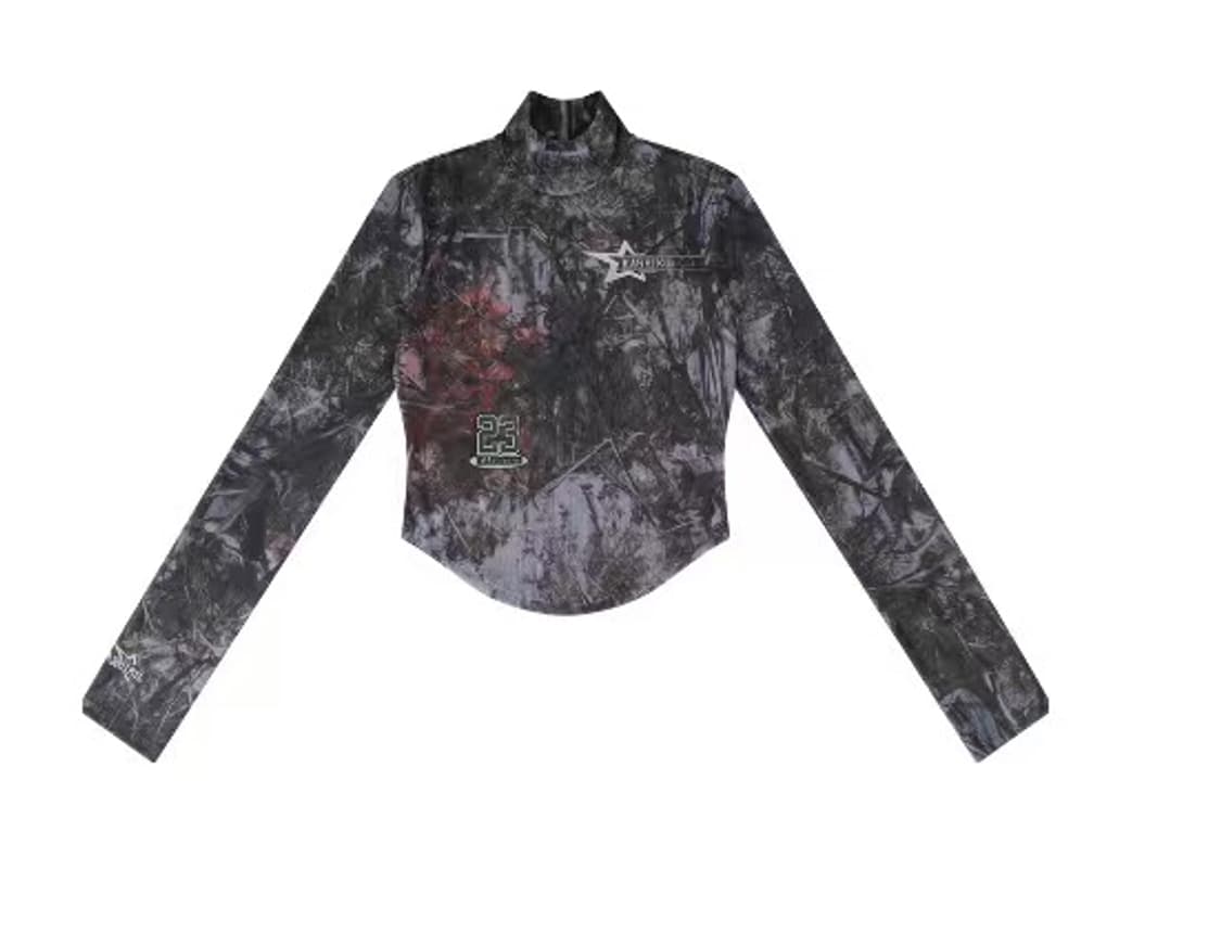 KASHIKO  Real Tree Highneck Mesh Top 상품이미지1