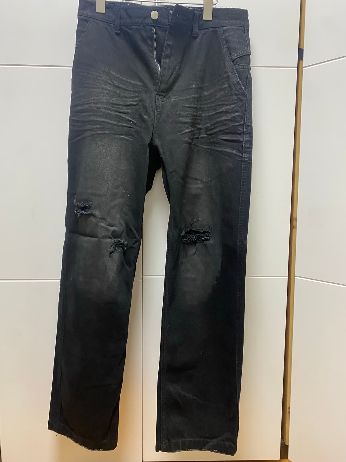 KENDRICK REGULAR DENIM PANTS (BLACK) 상품이미지1