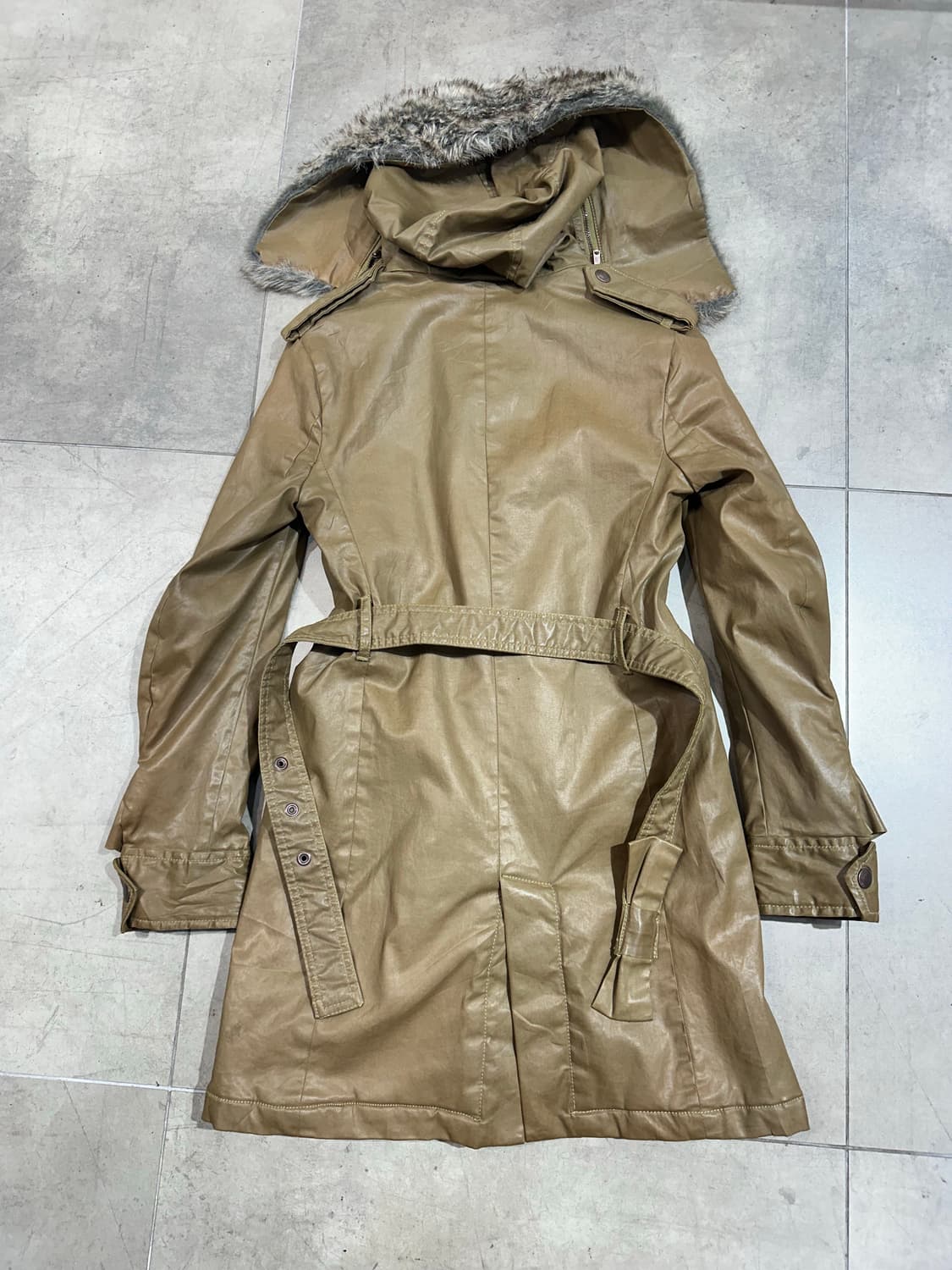 00s diesel Dress & impress 아카이브 퍼 패딩 코트 상품이미지5