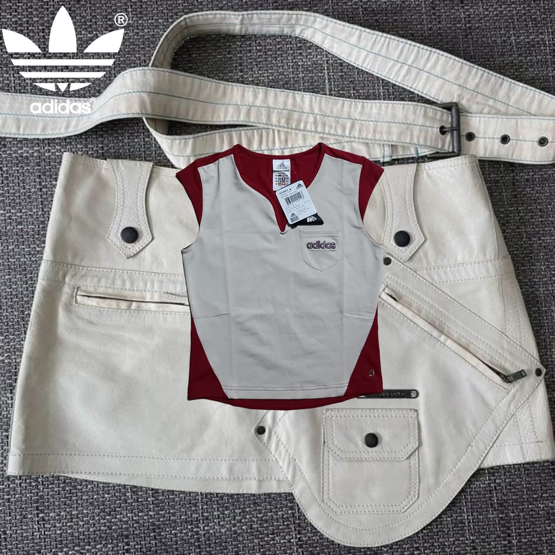 Vintage ADIDAS y2k minimal top 상품이미지1