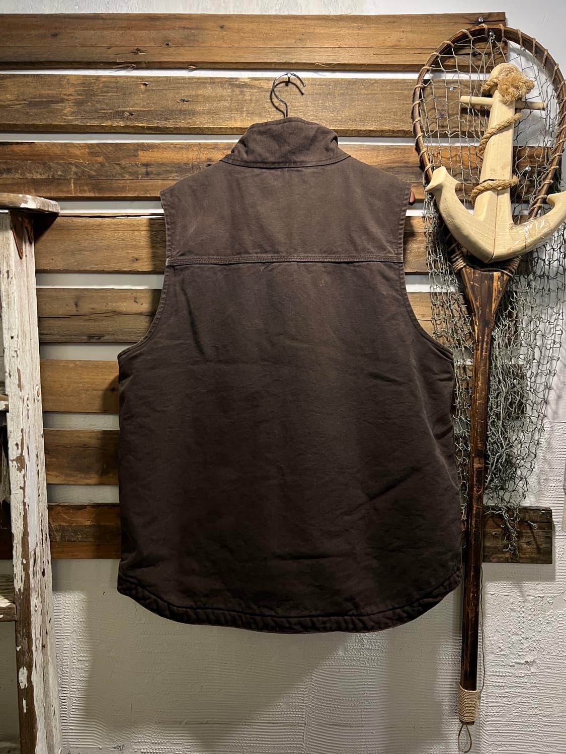 [M]칼하트 USA 쉐르파 라이닝 다크브라운 워크 베스트 상품이미지6