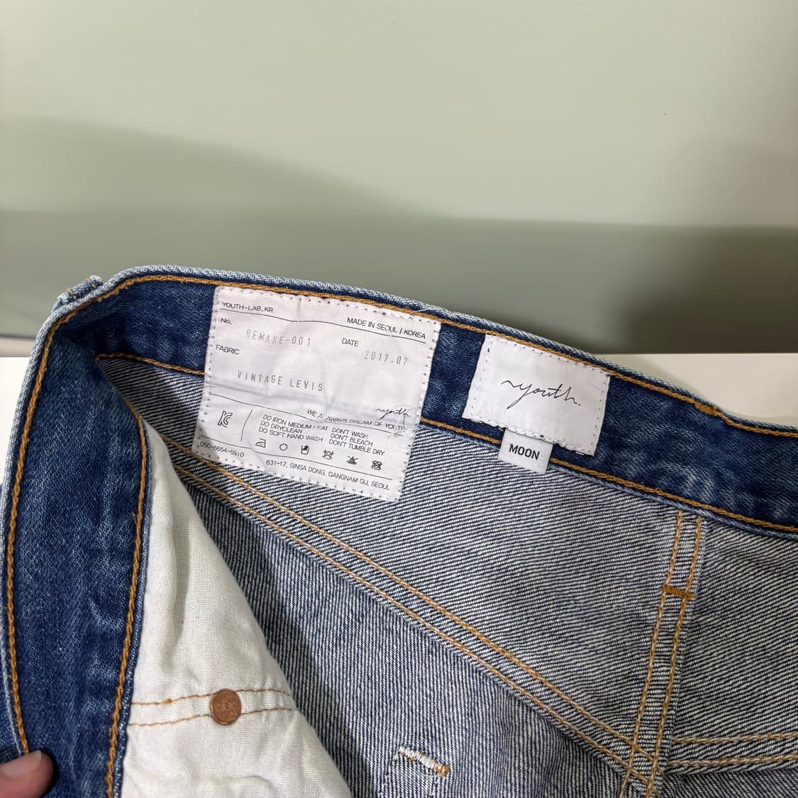 M YOUTH 유스 리바이스 레귤러핏 리메이크 데님팬츠 상품이미지5
