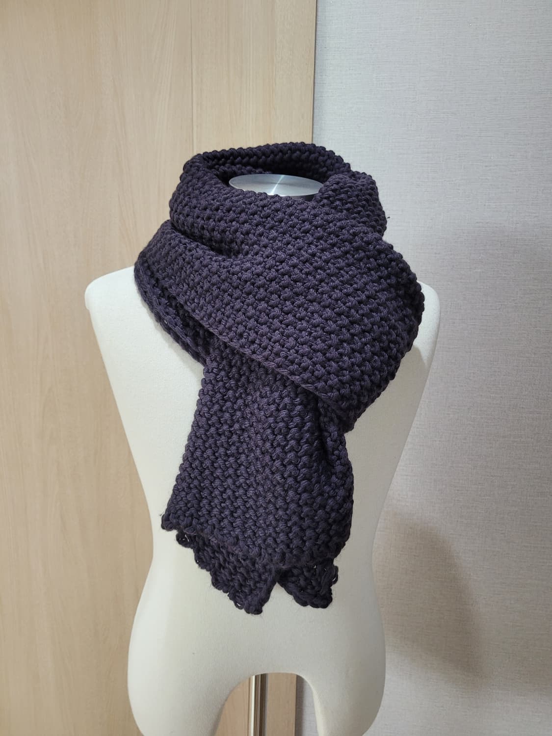 코데즈컴바인 니트 머플러 퍼플 상품이미지1