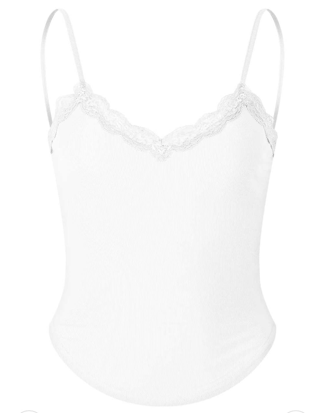 플리즈노팔로우 플로라 레이스 탑 화이트 상품이미지2