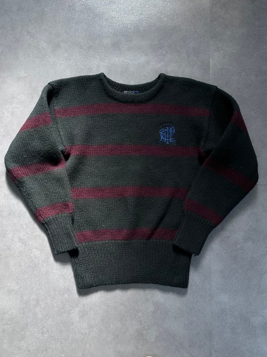 90’s 폴로 보트 넥 해비 울 스웨터 (va.75) 상품이미지2