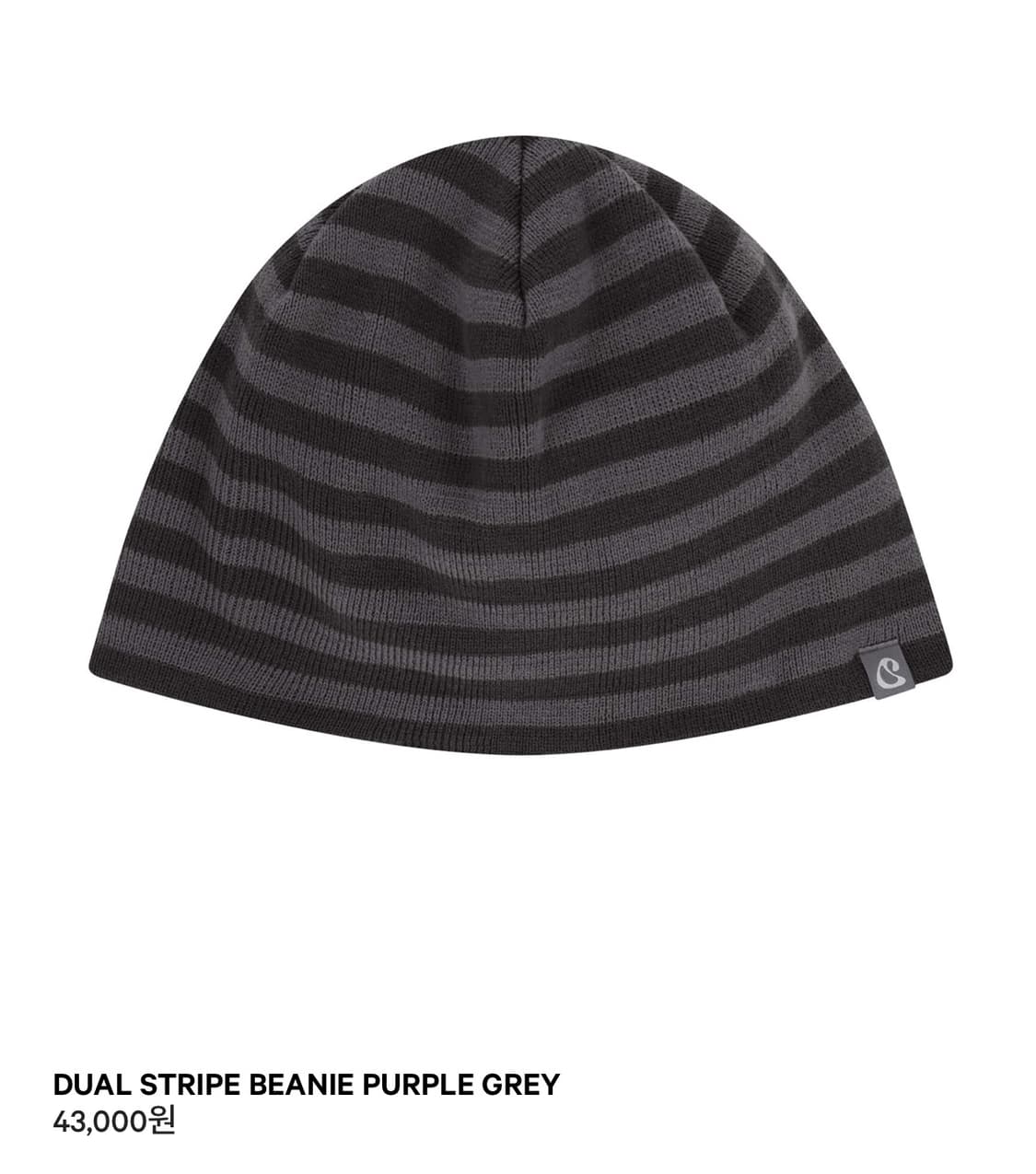 코이세이오 스트라이프 비니 퍼플 그레이 상품이미지1