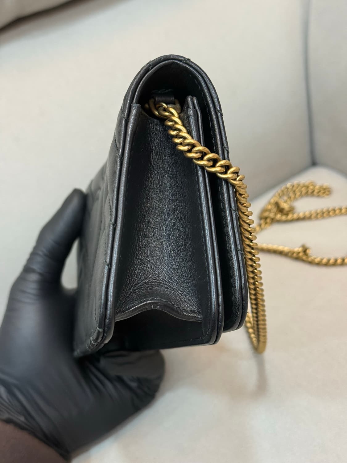 구찌 GG 마몬트 마틀라세 미니 체인백 상품이미지4