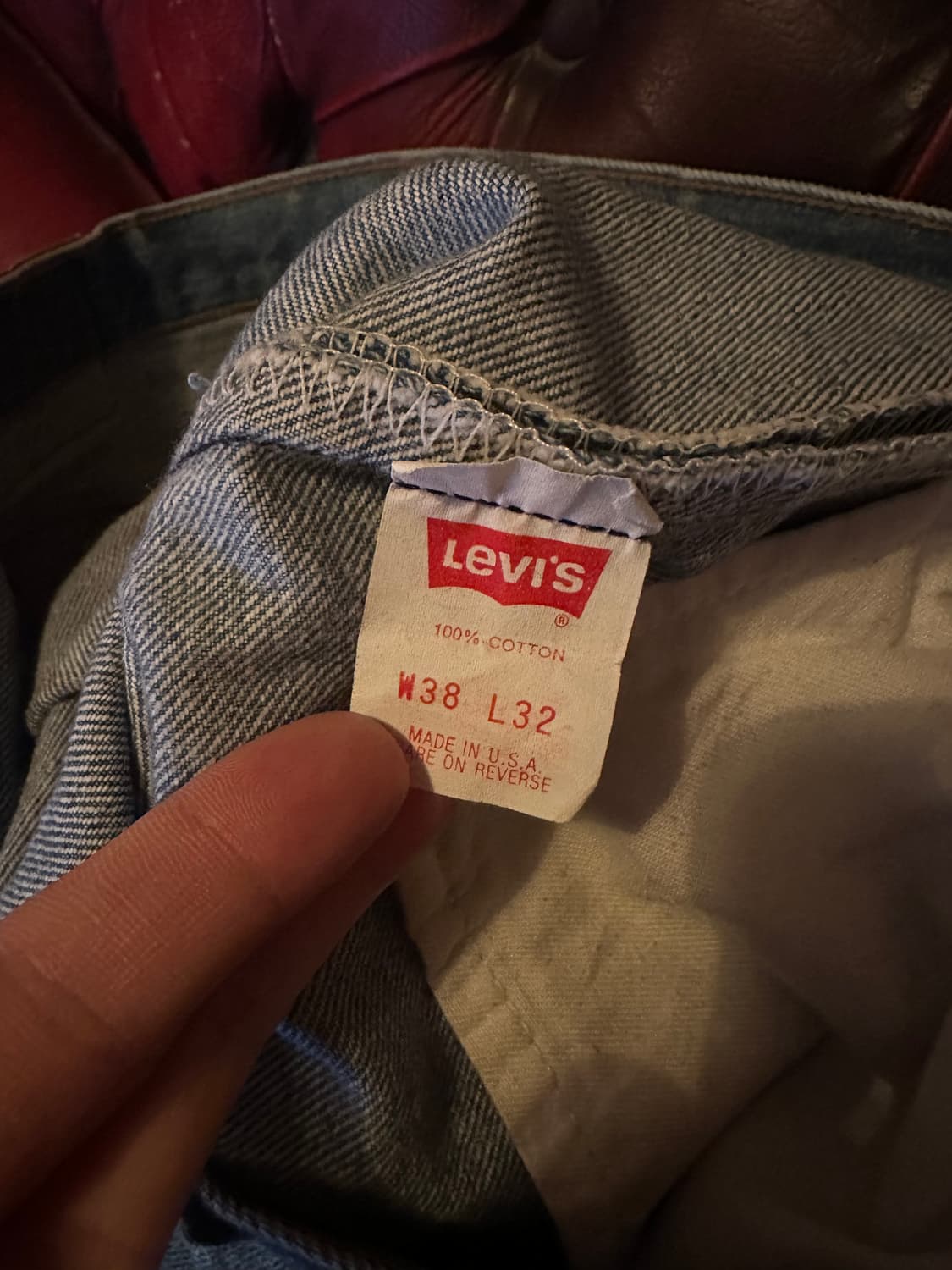 90s USA 빈티지 리바이스 501 0115 데님 팬츠 상품이미지9