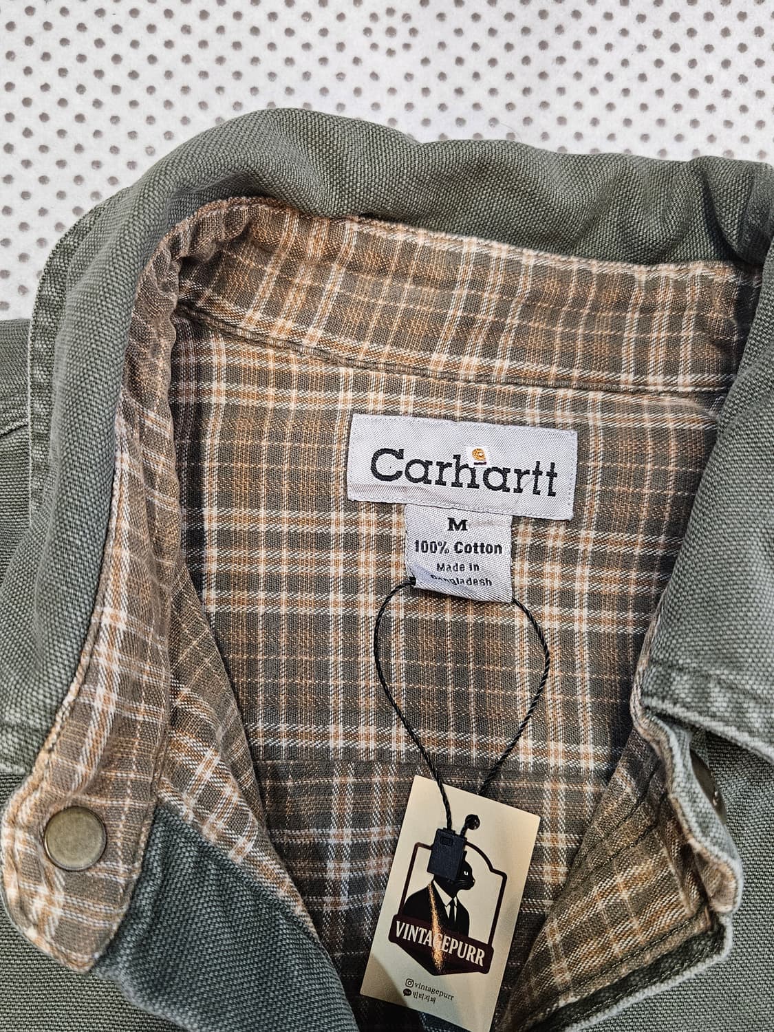칼하트 플란넬 안감 캔버스 셔츠 상품이미지3