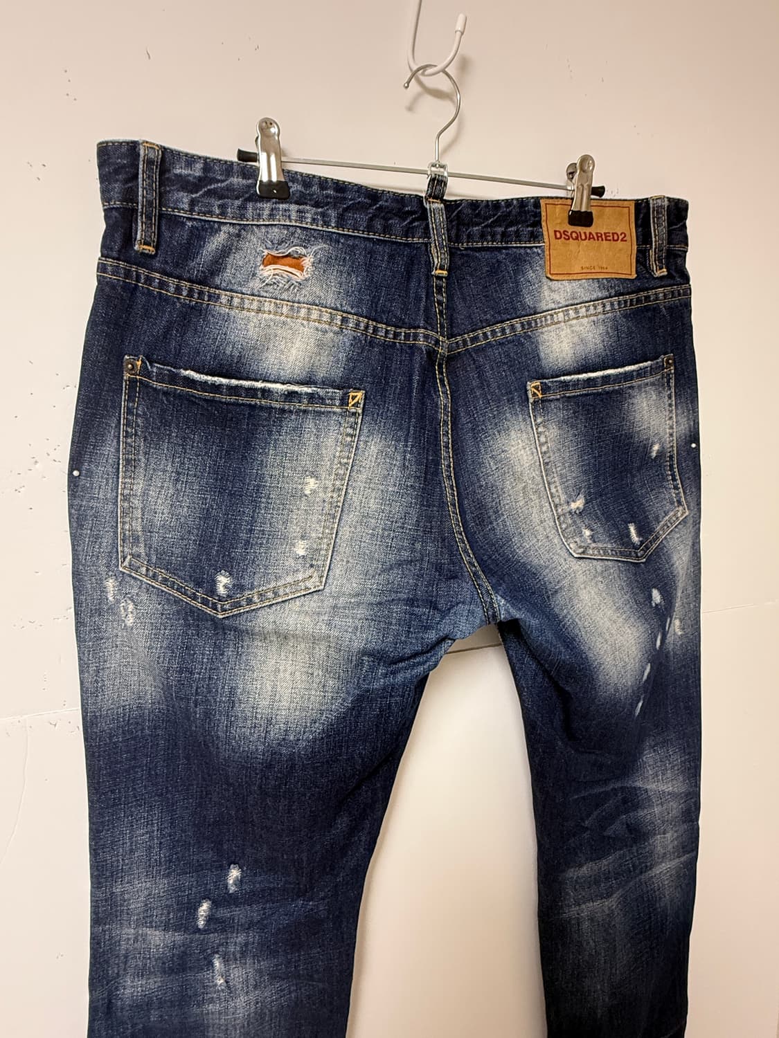 💙 디스퀘어드2 워싱 디스트로이드 데님 50 / 남성 빈티지 버튼플라이 상품이미지4