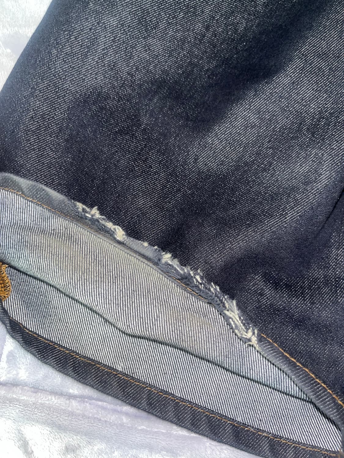 카시코 논페이드 데님 팬츠 바지 블루  상품이미지4