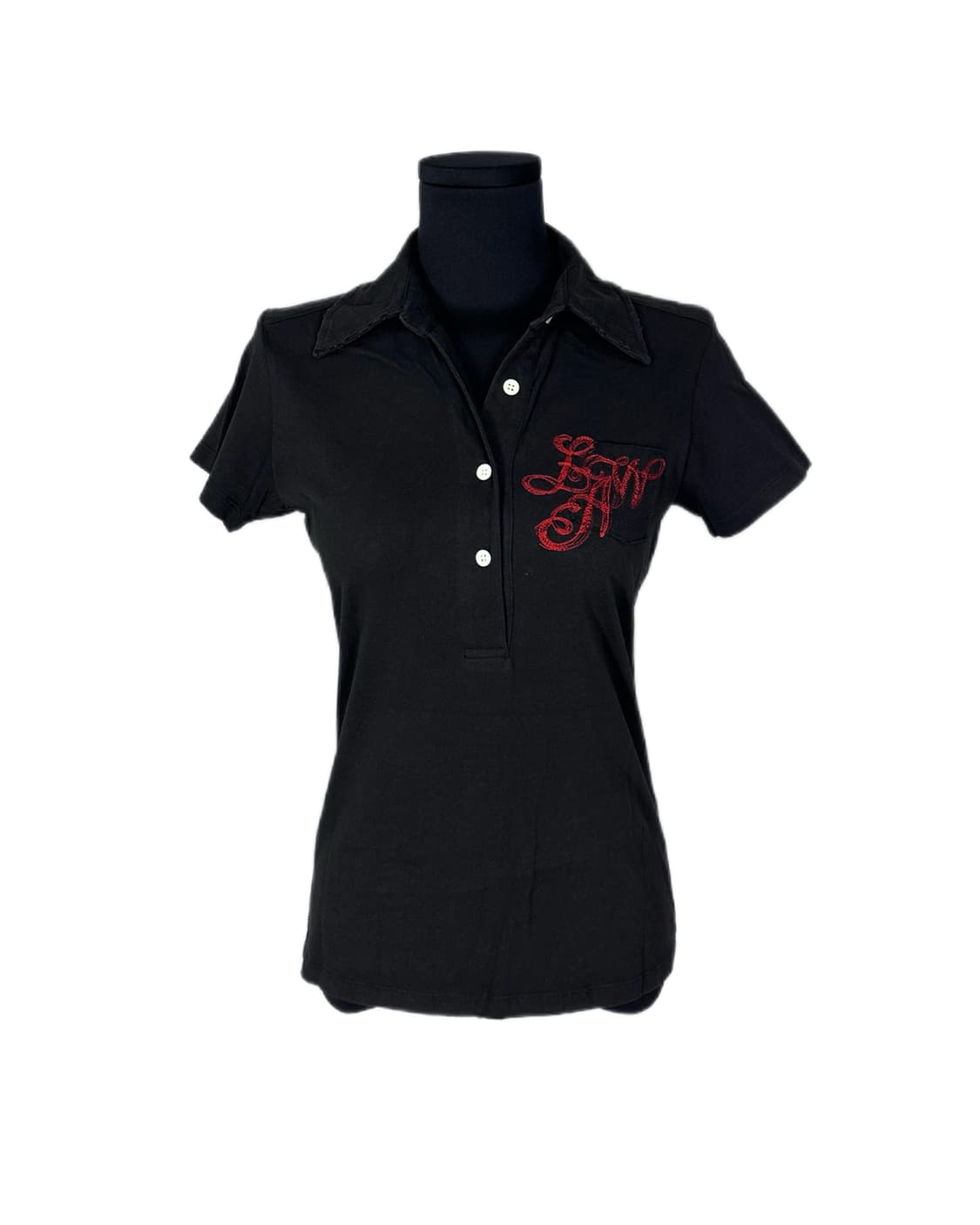 grunge collar printing pk T 상품이미지2