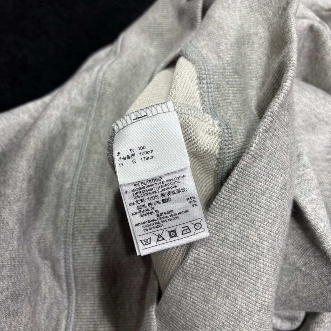 L 아디다스 그레이 후드티 상품이미지6