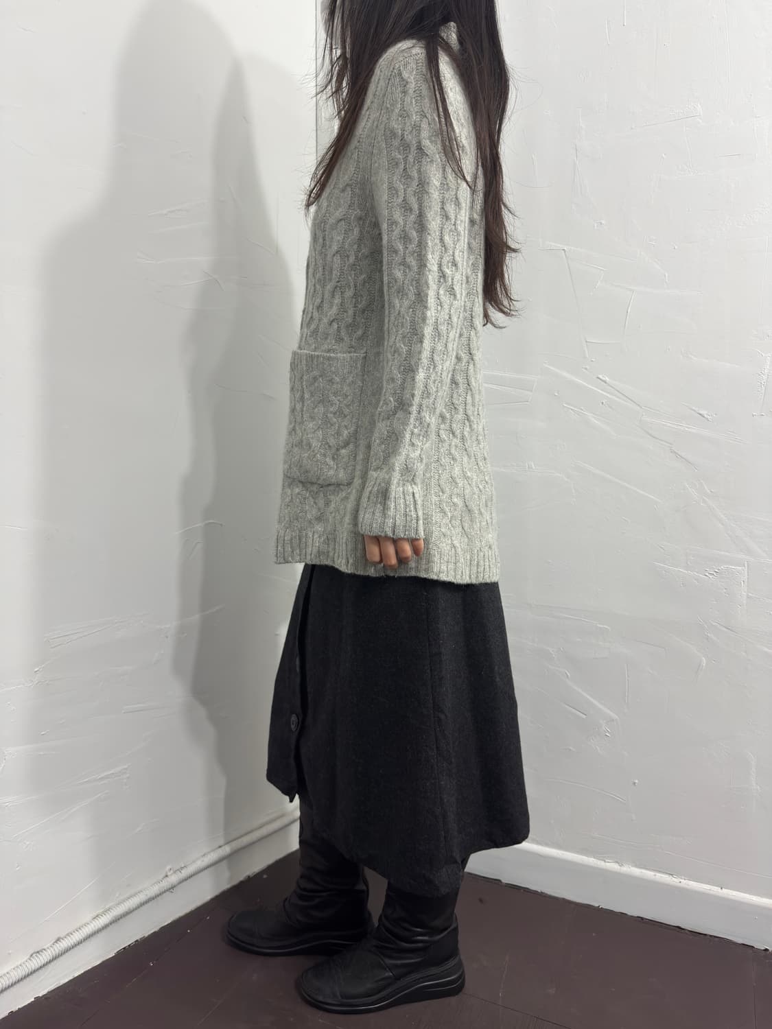 soft button knit cardigan 상품이미지4
