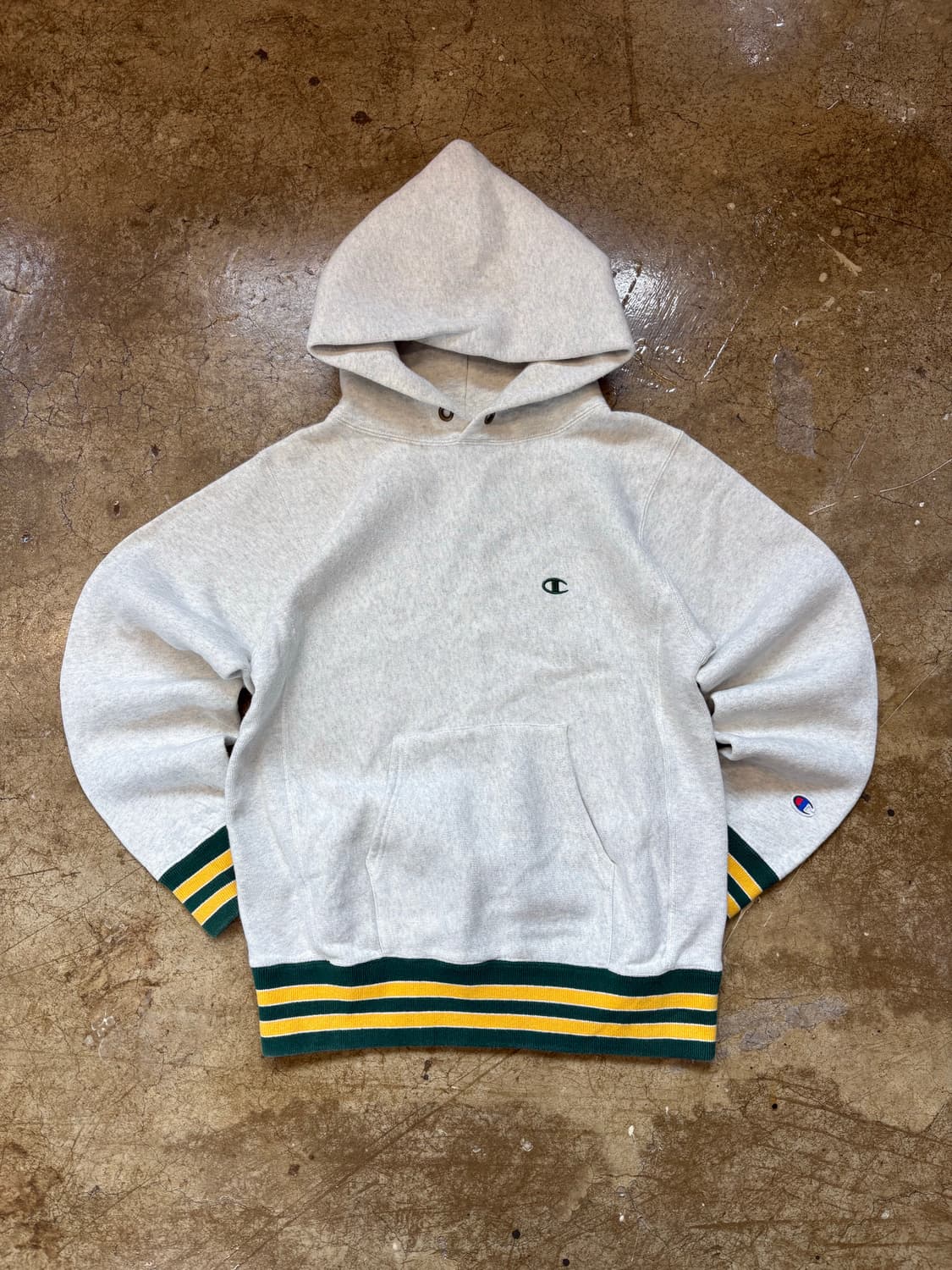 챔피온 리버스위브 배색 후디 상품이미지1