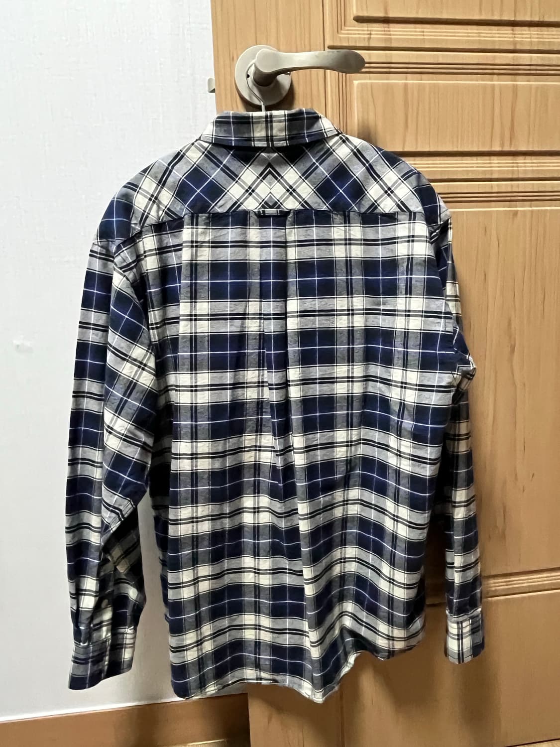 디스이즈네버댓 플란넬 체크셔츠 네이비 s 상품이미지4