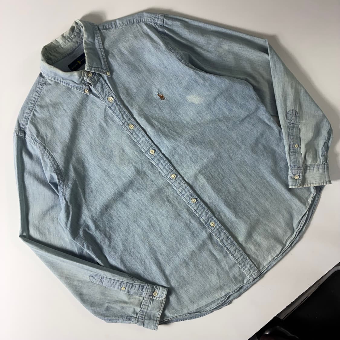 Polo  폴로 랄프로렌 자수 코튼 샴브레이 셔츠  상품이미지2