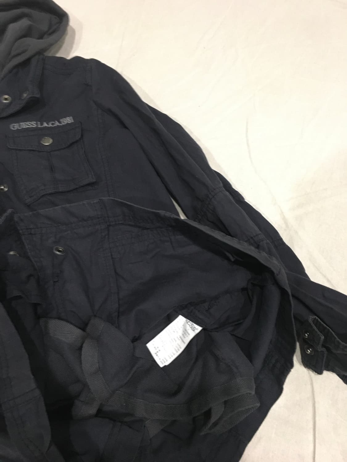 게스 자수 후드자켓 상품이미지5