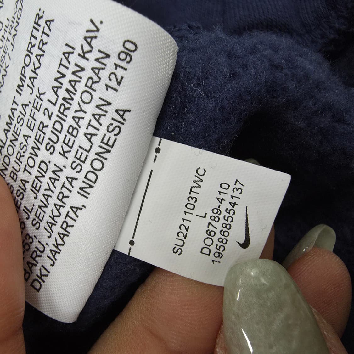 [L] 나이키 기모 배색 맨투맨 긴팔티 0121J 상품이미지5