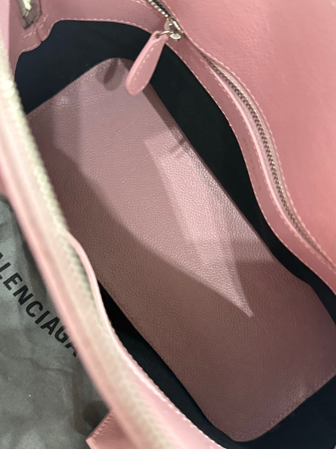 발렌시아가 빌탑 핸들 토트백 핑크 상품이미지3