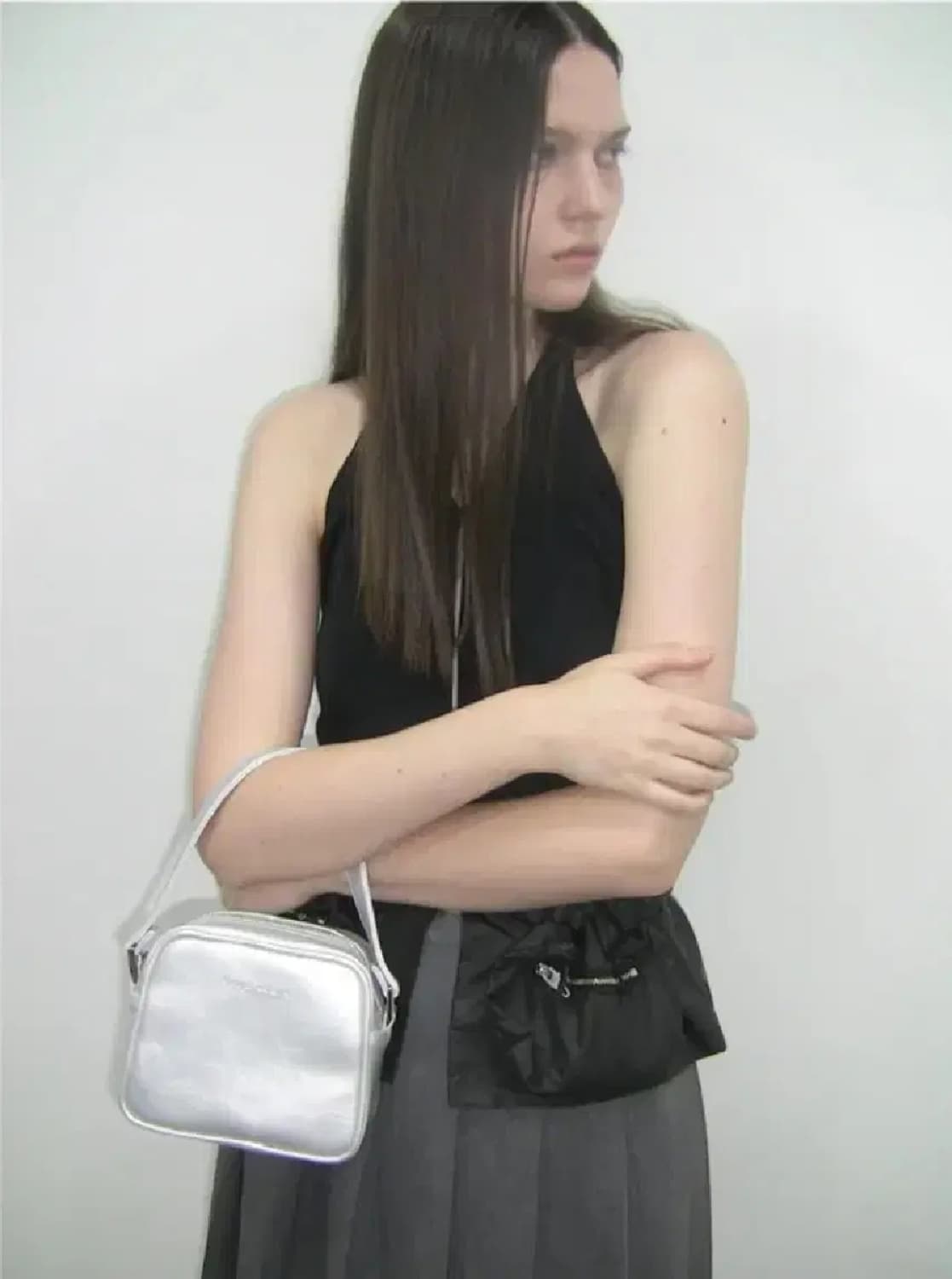 [새상품] 필인더블랭크 실버 미니 토트백 상품이미지2