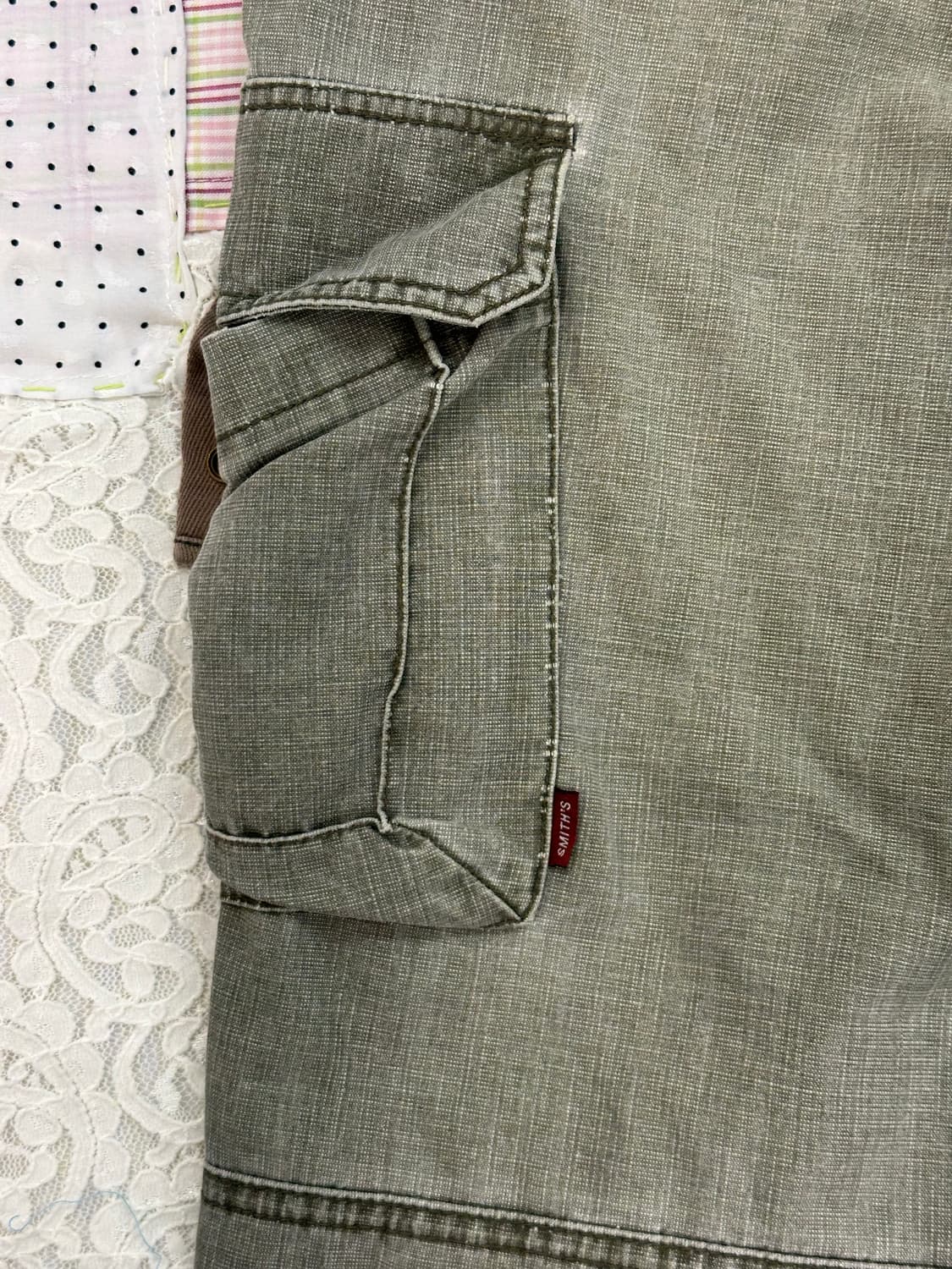 Smith’s American 워시드 그린 팬츠 상품이미지10