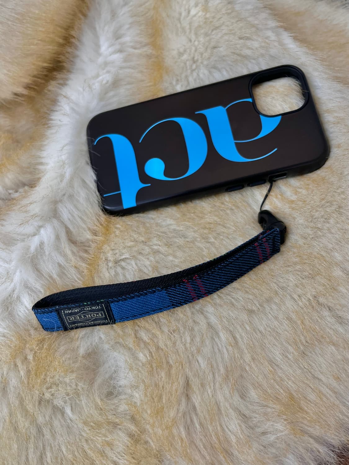 포터 핸드스트랩 블루 타탄체크 상품이미지9