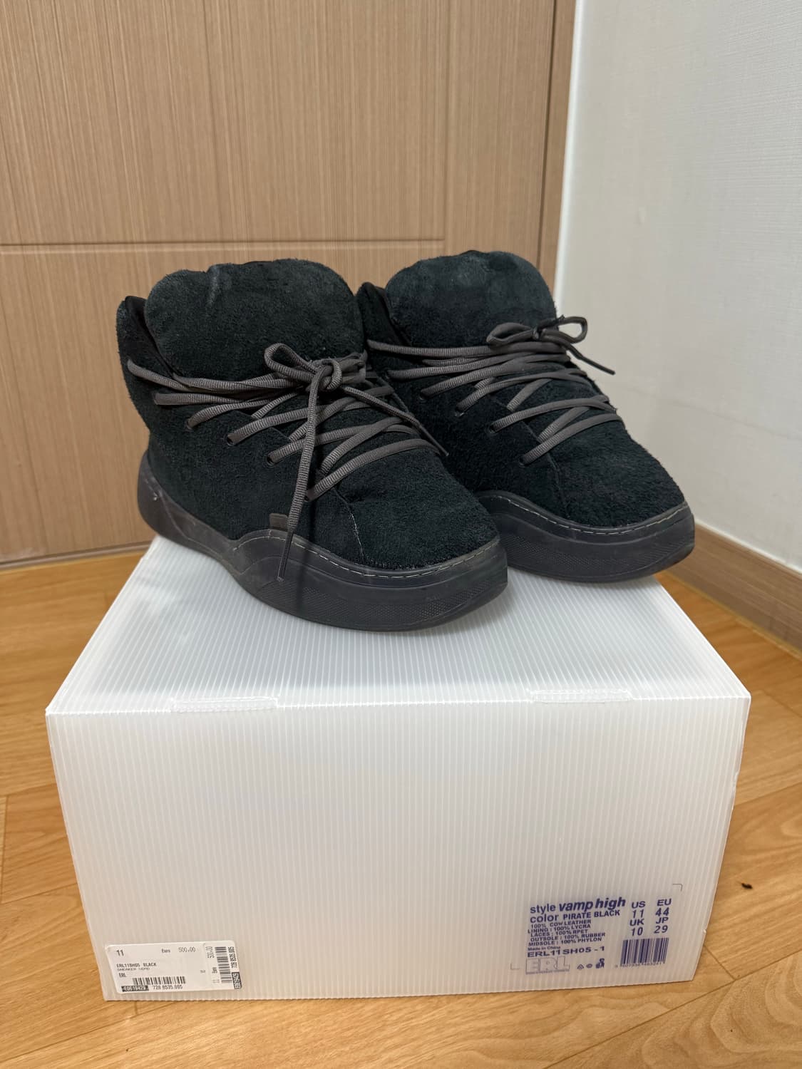 ERL VAMP 하이 블랙 [us11] 상품이미지3