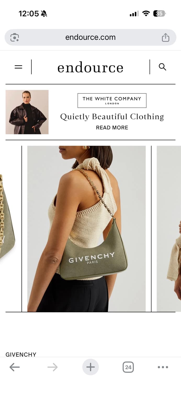 지방시 데님 핸드 숄더백 상품이미지8