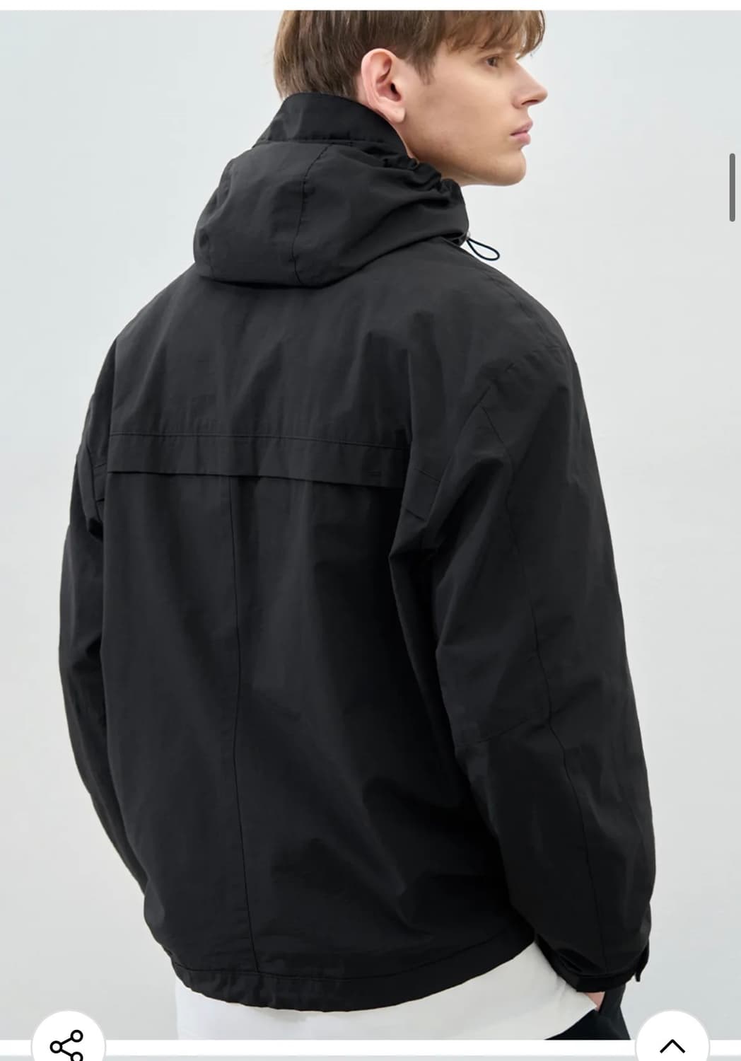 (새상품)(XL) 드로우핏 디비젼 후드 윈드브레이커 [BLACK] 판매 상품이미지7