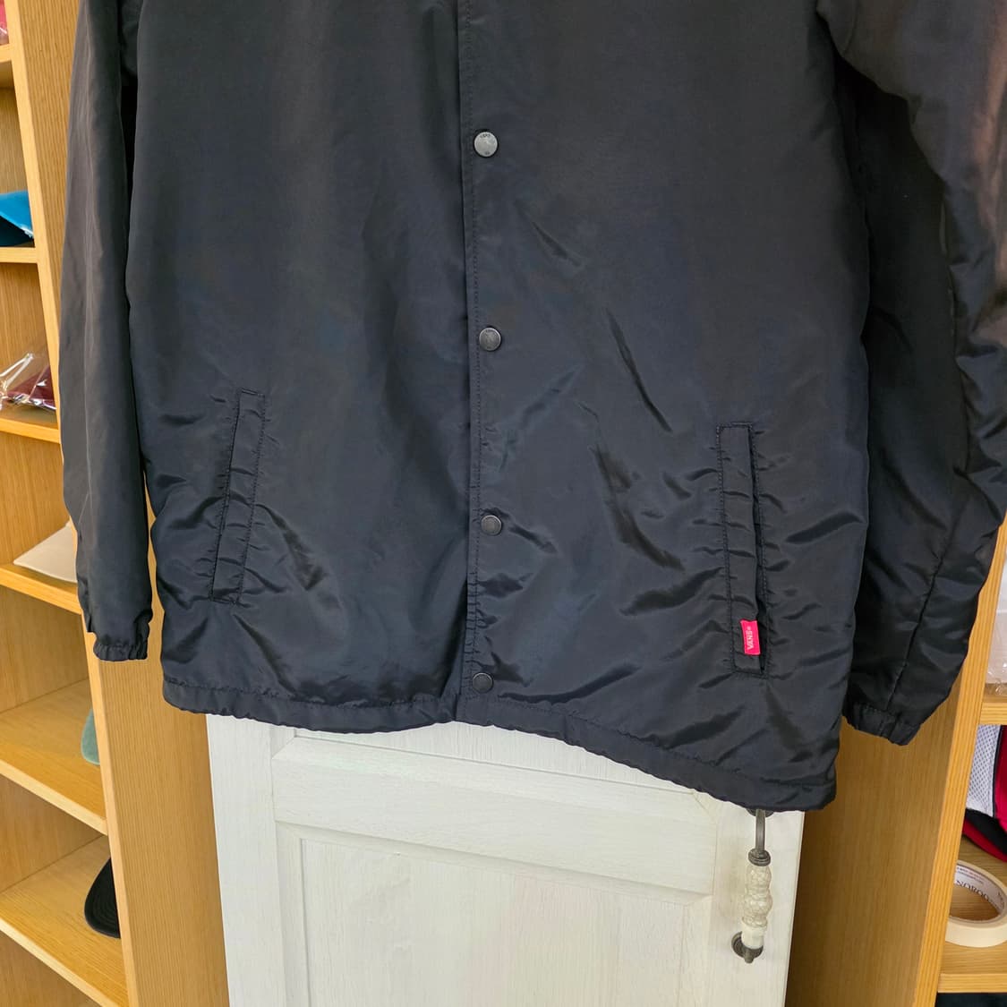 반스 블랙 코치 자켓 (M) 상품이미지5