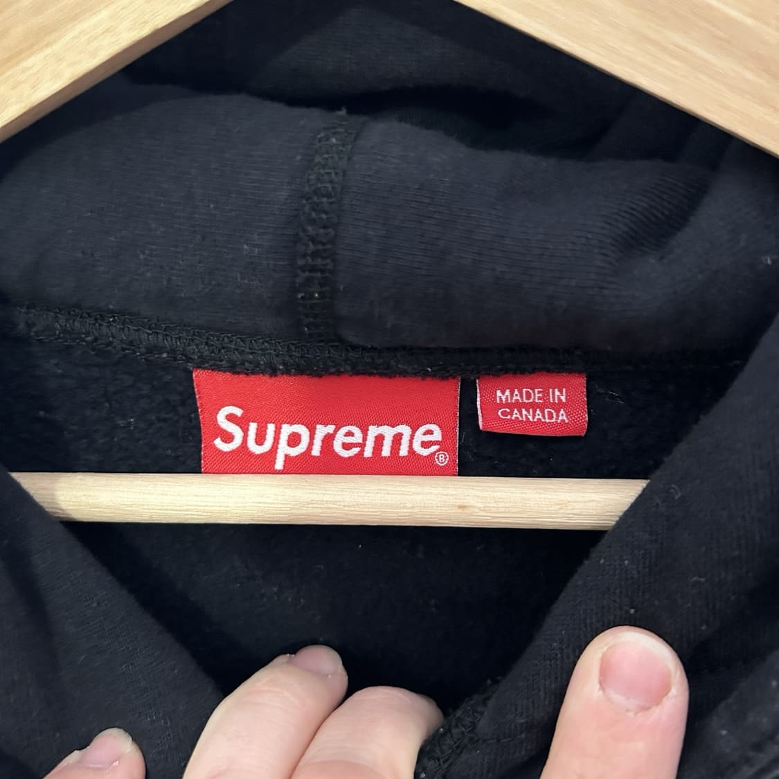 19SS 슈프림 클래식 AD 후드티 블랙 상품이미지3