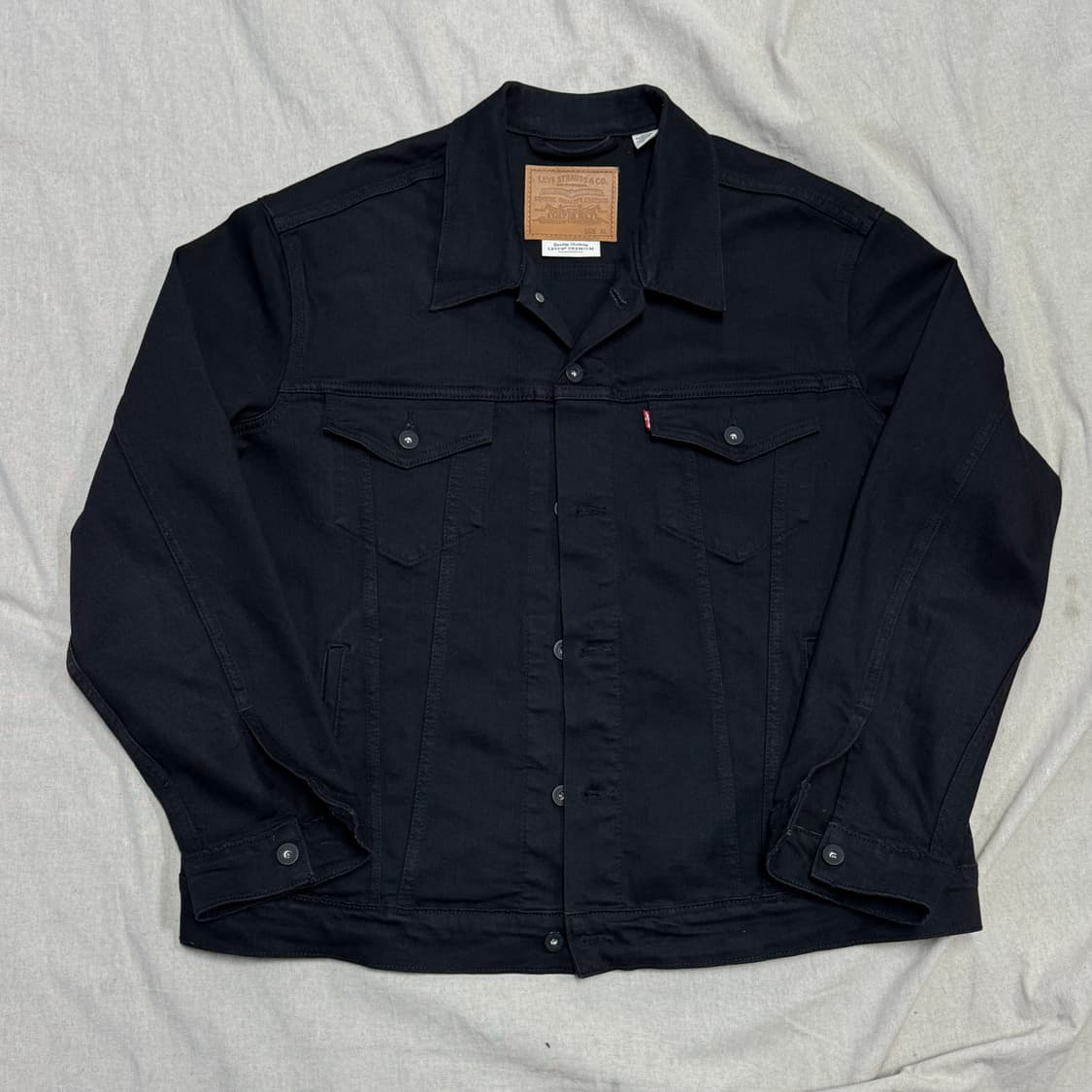 리바이스 프리미엄 블랙 트러커 자켓 XL 상품이미지1