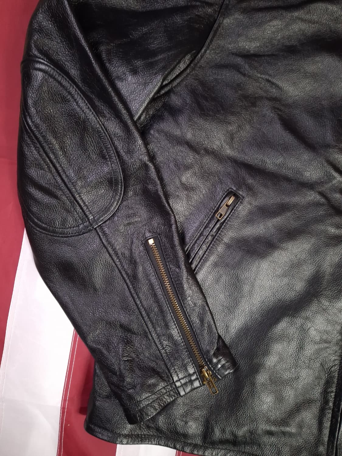 택새제품 리얼레더 싱글 라이더 바이크자켓 상품이미지5