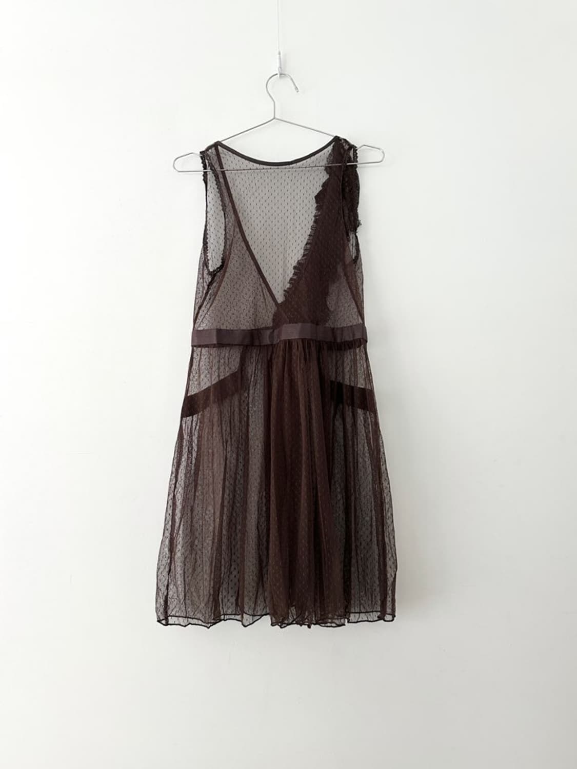 Royal feminine closure sheer vest  상품이미지4