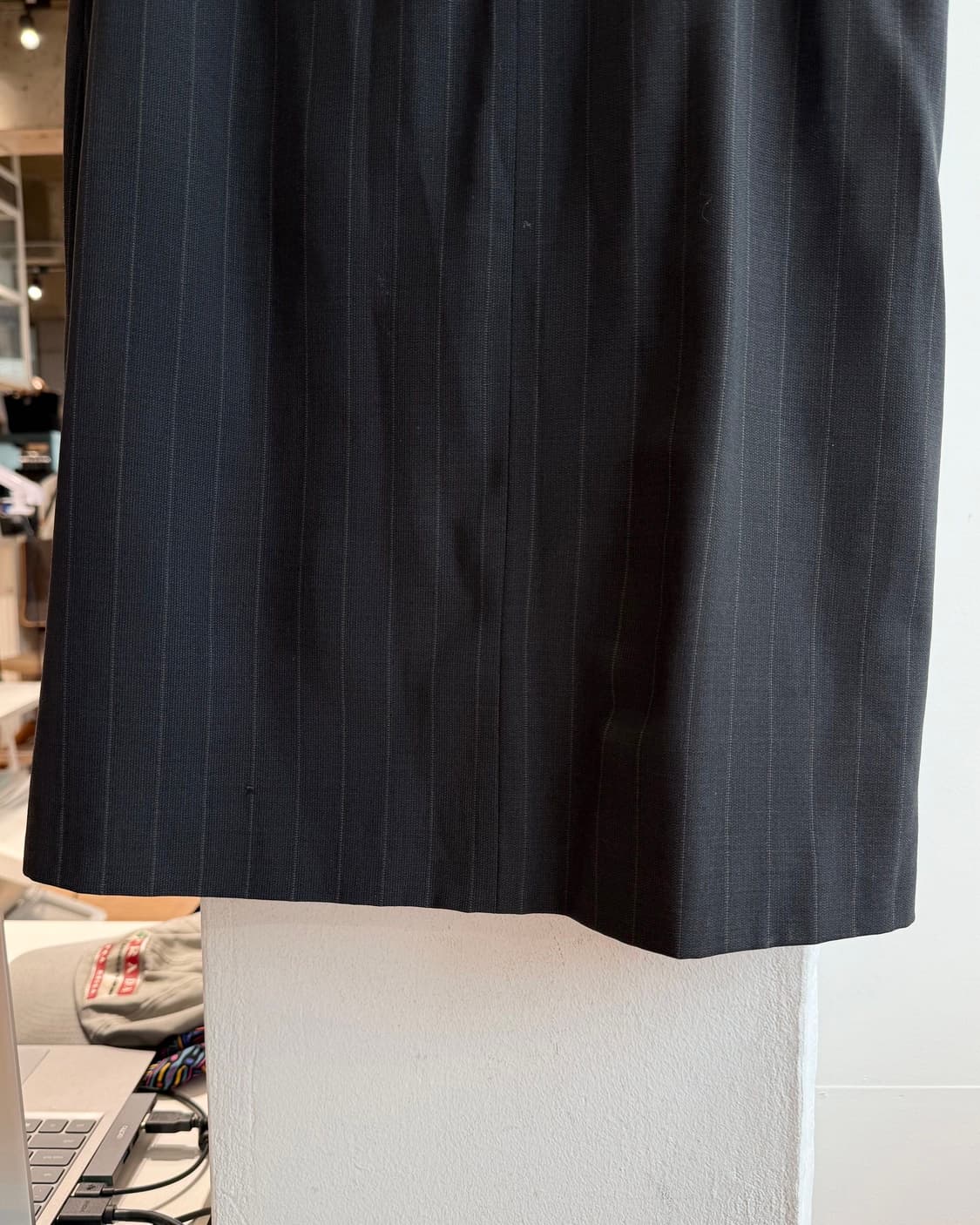 돌체앤가바나 블랙 스트라이프 벨티드 미니스커트  상품이미지7