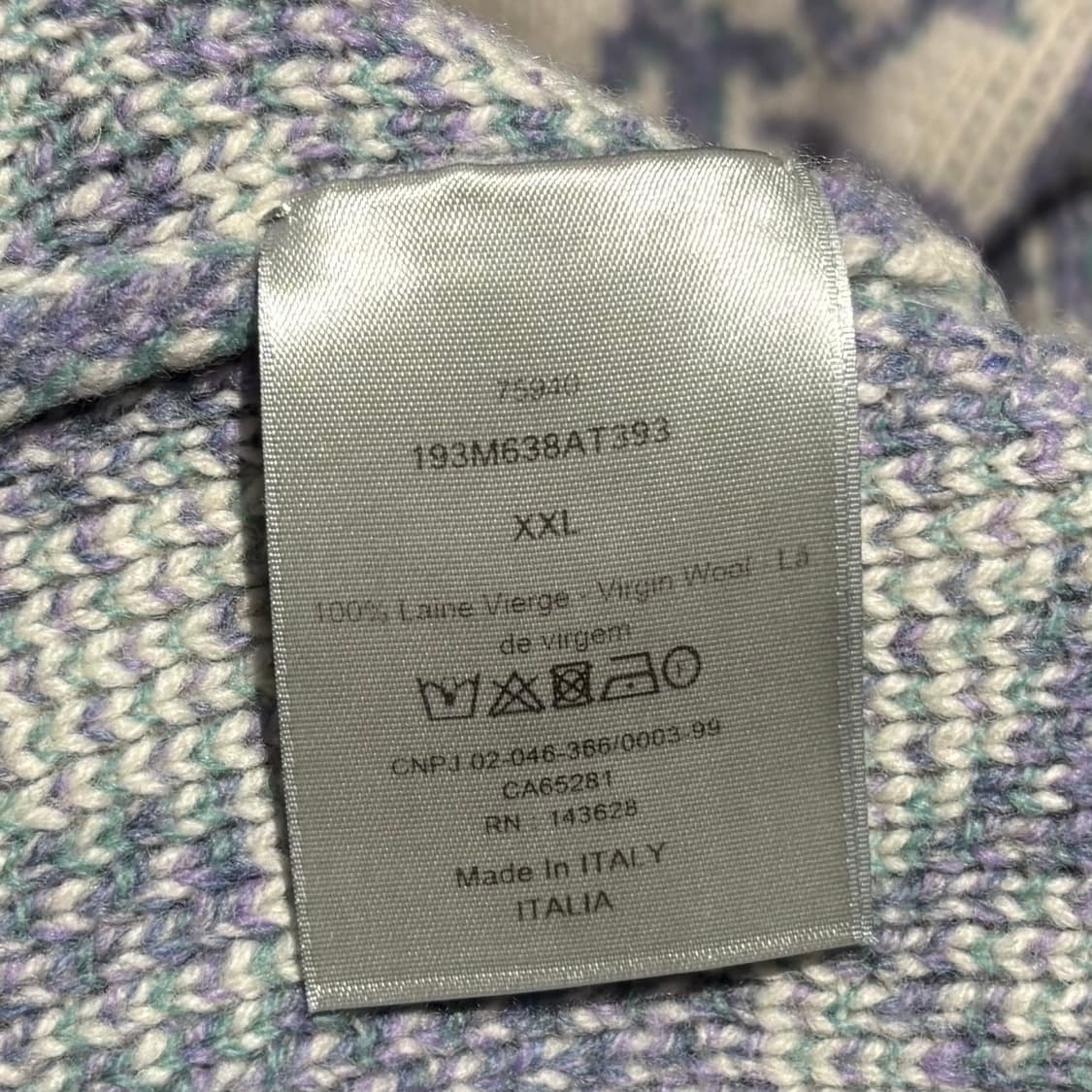 XXL/디올 오블리크 자카드 니트 상품이미지3